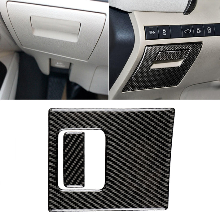 2 in 1 Car Carbon Fiber Main Driving Storage Box Handle Decorative Sticker for Toyota Eighth Generation Camry 2018-2019, Left Drive, Main Driving Storage Box Handle (2 in 1)