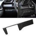 Car Carbon Fiber Headlight Switch Panel Decorative Sticker for Honda Tenth Generation Civic 2016-2019, Left Drive, Headlight Switch