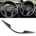 Car Carbon Fiber Steering Wheel Decorative Sticker for Cadillac XT5 2016-2017, Steering Wheel