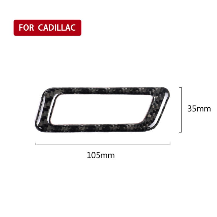Car Carbon Fiber Air Outlet Decorative Sticker for Cadillac XT5 2016-2017, Left Drive, Air Outlet