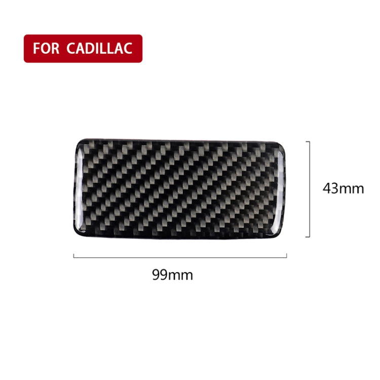 Car Carbon Fiber Toolbox Handle Decorative Sticker for Cadillac XT5 2016-2017, Toolbox Handle