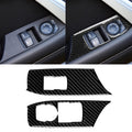 2 in 1 Car Carbon Fiber Window Lift Panel Decorative Sticker for Chevrolet Camaro 2017-2019, Left Drive, Window Lift Panel