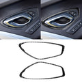 2 PCS Car Carbon Fiber Door Inner Handle Panel Decorative Sticker for Chevrolet Camaro 2017-2019, Door Inner Handle Panel