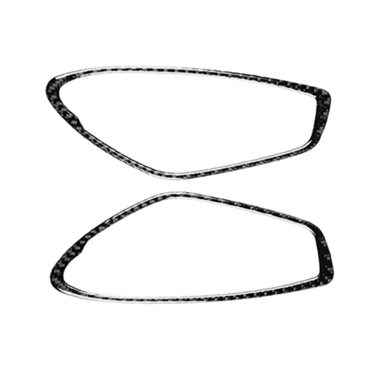 2 PCS Car Carbon Fiber Door Inner Handle Panel Decorative Sticker for Chevrolet Camaro 2017-2019, Door Inner Handle Panel