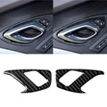 2 PCS Car Carbon Fiber Inner Door Lock Decorative Sticker for Chevrolet Camaro 2017-2019, Inner Door Lock