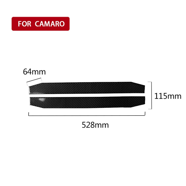 2 PCS Car Carbon Fiber Welcome Pedal Decorative Sticker for Chevrolet Camaro 2017-2019, Welcome Pedal
