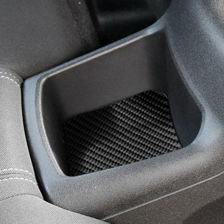 Car Carbon Fiber Rear Seat Storage Box Decorative Sticker for Chevrolet Camaro 2016, Rear Seat Storage Box