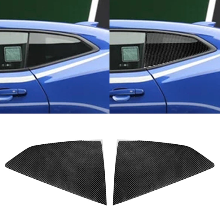2 PCS Car Carbon Fiber Shutter Decorative Sticker for Chevrolet Camaro 2017-2019, Shutter
