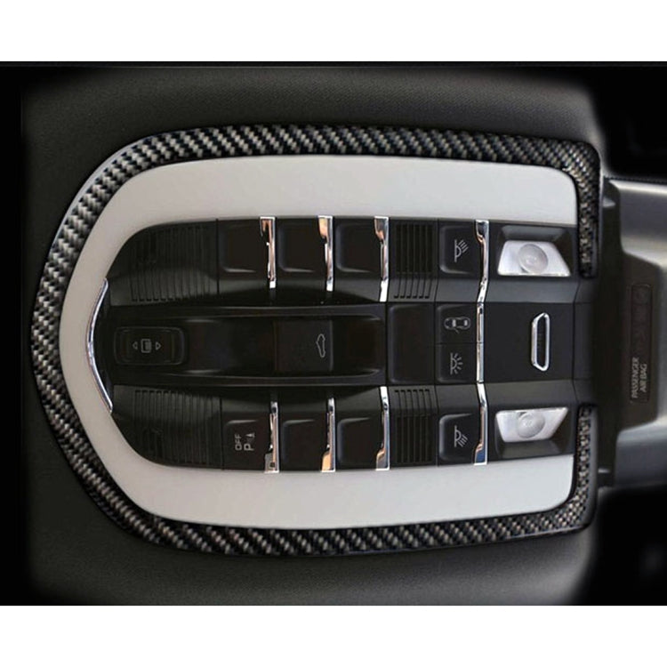 Carbon Fiber Car Dome Light Panel Decorative Sticker for Porsche Macan, Dome Light Panel
