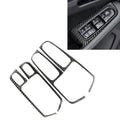 4 PCS Carbon Fiber Car Window Button Panel Decorative Sticker for Porsche Macan, Window Button Panel