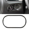 Carbon Fiber Car Headlight Switch Panel Decorative Sticker for Porsche Macan, Headlight Switch Panel