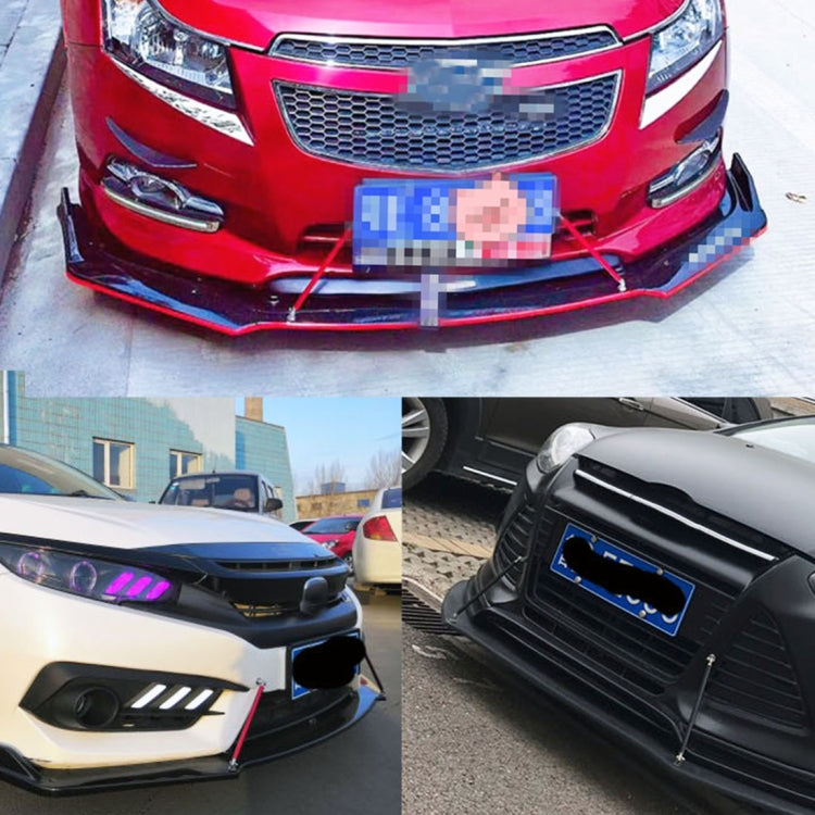 2 PCS Car Modification Adhesive Surrounded Rod Lever Front and Rear Bars Fixed Front Lip Back Shovel, Length: 10cm, 10cm (Silver), 10cm (Red), 10cm (Blue), 10cm (Colour), 10cm (Black)