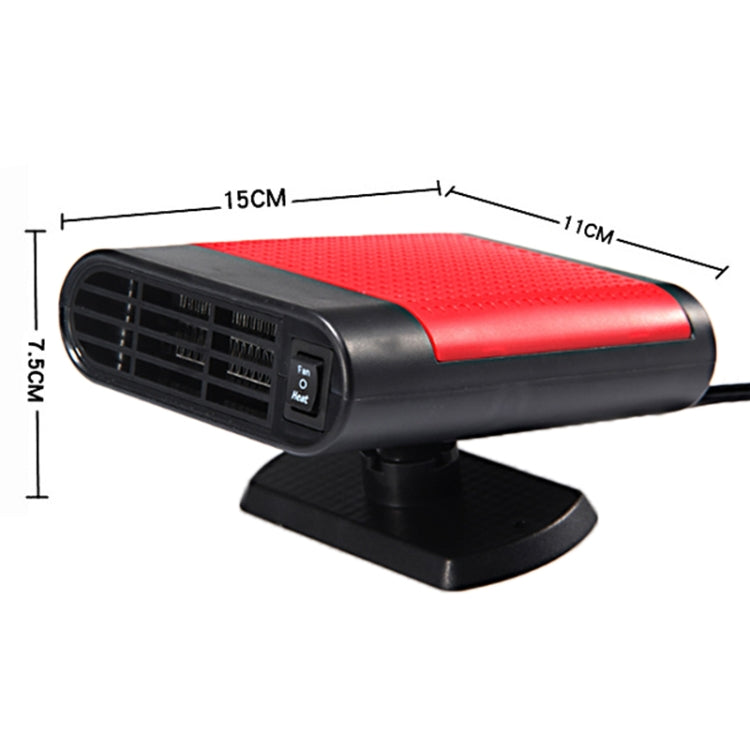 Car Heater Hot Cool Fan Windscreen Window Demister Defroster DC 12V, Ordinary Version, DC 12V, Ordinary Version (Red)