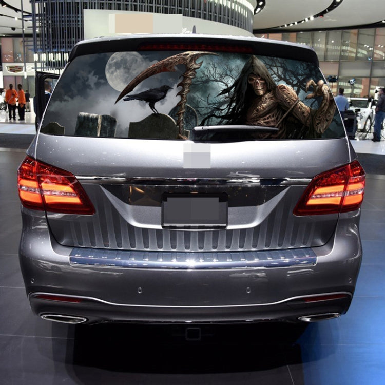 Scythe Death Pattern Horror Series Car Rear Window Decorative Sticker, Size: 147 x 46cm, Size: 147 x 46cm (Scythe Death)