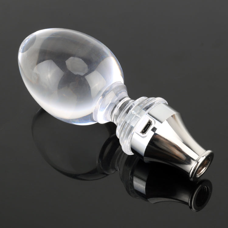 Universal Car Egg Shaped Crystal Gear Head Gear Shift Knob with Light, 5