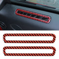2 in 1 Car Carbon Fiber Door Air Outlet Frame Decorative Sticker for Ford Mustang 2015-2020, Door Air Outlet Frame