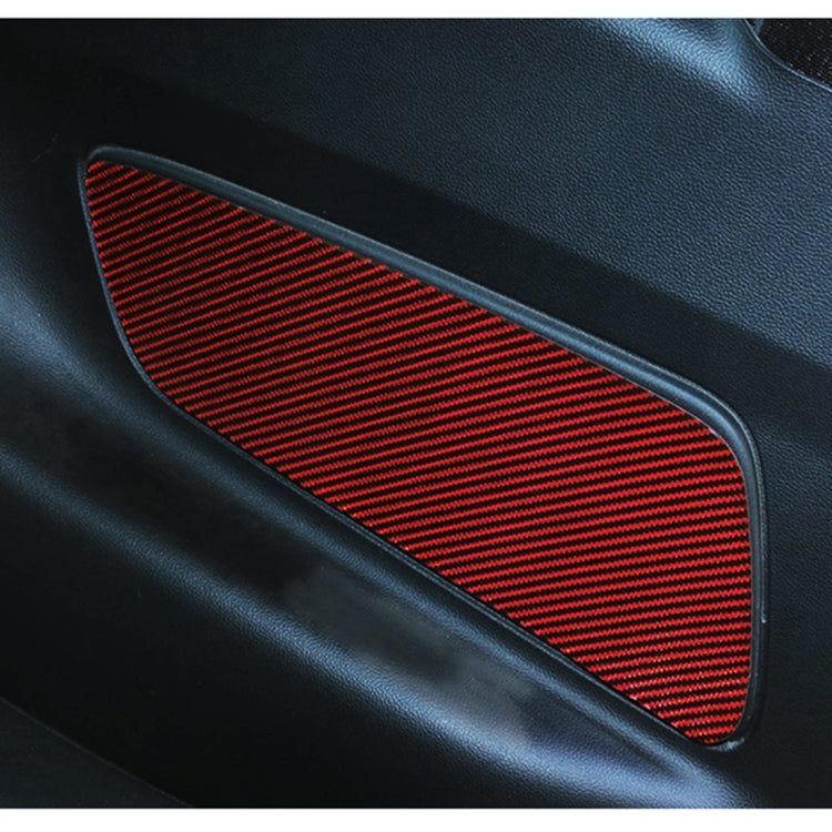 2 in 1 Car Carbon Fiber Rear Cover Decorative Sticker for Ford Mustang 2015-2020, Rear Cover