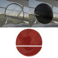 2 in 1 Car Carbon Fiber Fuel Tank Cover Decorative Sticker for Ford Mustang 2015-2020, Fuel Tank Cover