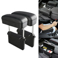 2 PCS Universal Car PU Leather Wrapped Armrest Box Cushion Car Armrest Box Mat with Storage Box, 2pcs(Black), 2pcs (Black Red), 2pcs(Black White), 2pcs(Beige), 2pcs(Brown)
