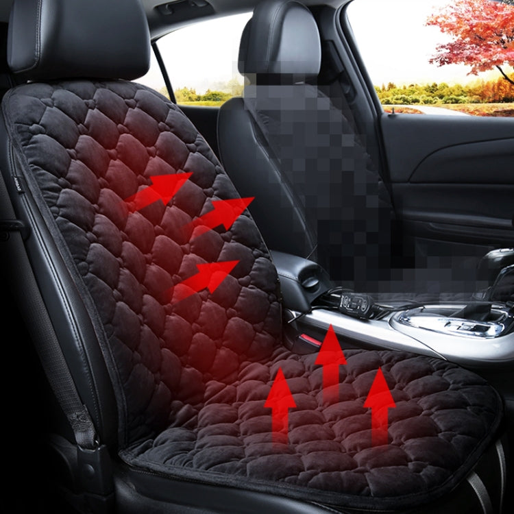 Car 24V Front Seat Heater Cushion Warmer Cover Winter Heated Warm, Single Seat, 24V Single Seat (Black), 24V Single Seat (Coffee), 24V Single Seat (Beige), 24V Single Seat (Red)