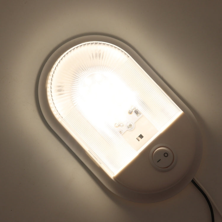D4348 10-24V 3-3.5W 4000-4500K 280LM RV Yacht 24 PCS LED Lamps Dome Light Ceiling Lamp, with Independent Switch Control, D4348