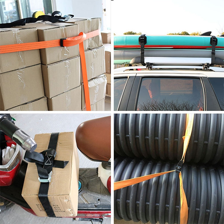 Car Tension Rope Luggage Strap Belt Auto Car Boat Fixed Strap with Alloy Buckle,Random Color Delivery, Size: 25mm x 1.5m, 1.5m