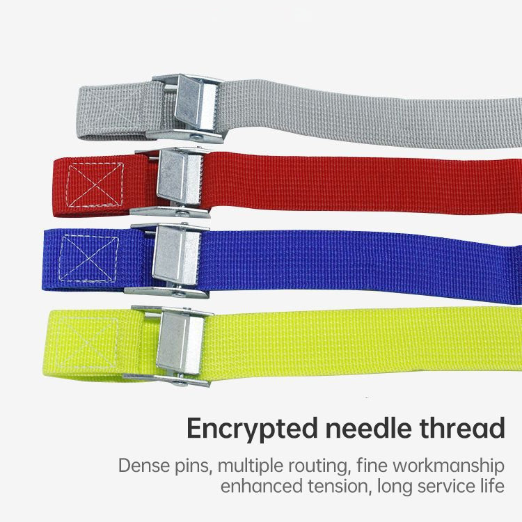 Car Tension Rope Luggage Strap Belt Auto Car Boat Fixed Strap with Alloy Buckle,Random Color Delivery, Size: 25mm x 1m, 1m