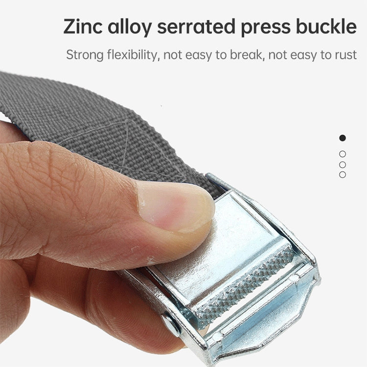 Car Tension Rope Luggage Strap Belt Auto Car Boat Fixed Strap with Alloy Buckle,Random Color Delivery, Size: 25mm x 3m, 3m