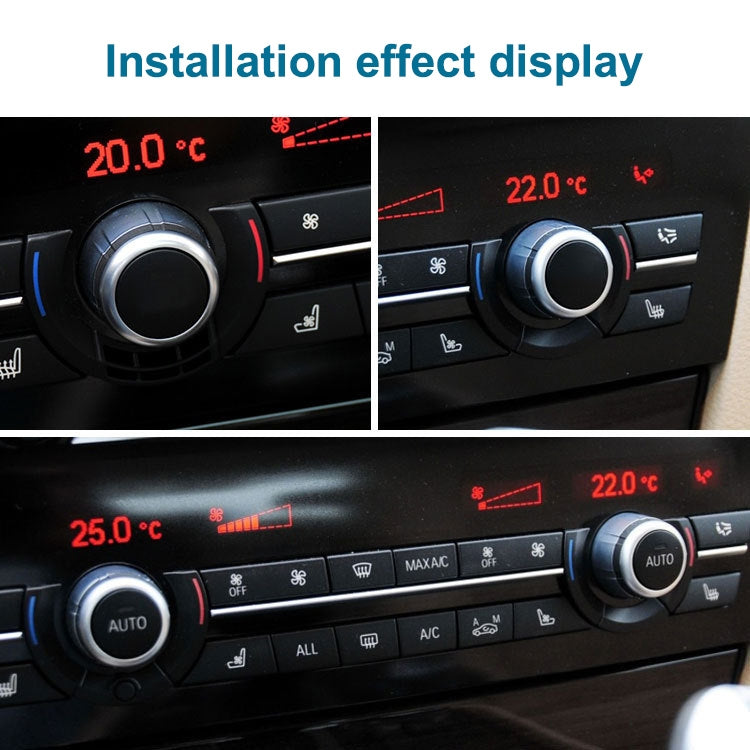 Car Temperature Adjustment Switch Air Conditioning Knob without Letter for BMW 5 Series / 6 Aeries / 7 Aeries GT, without Letter