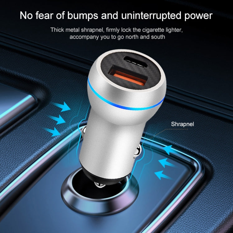 ACC-581 PD 20W + QC3.0 Type-C / USB-C + USB Fast Charging Car Charger, ACC-581