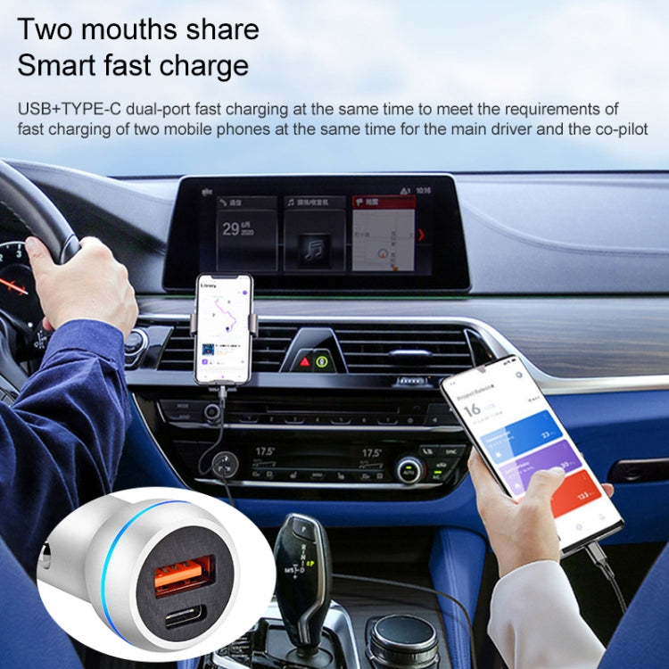 ACC-581 PD 20W + QC3.0 Type-C / USB-C + USB Fast Charging Car Charger, ACC-581