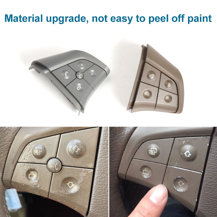 Car Right Side 5-button Steering Wheel Switch Buttons Panel 1648200110 for Mercedes-Benz W164, Left Driving, Right Side 5-button (Black), Right Side 5-button (Coffee), Right Side 5-button (Grey)
