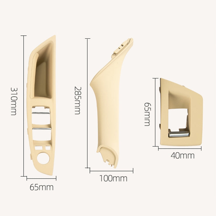Car Standard Version Inside Doors Handle Pull Trim Cover 5141 7225 873 for BMW F10 F18, Left Driving, Standard Version (Black), Standard Version (Dark Coffee), Standard Version (Beige White), Standard Version (Grey), Standard Version (Beige)           ...