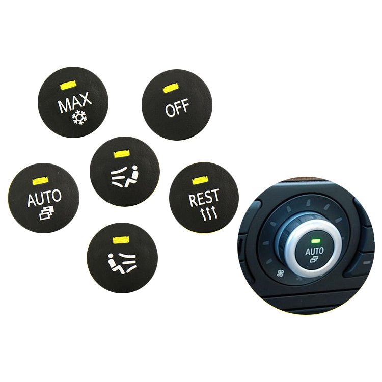 Car Air Conditioner Panel Switch Button AUTO Key 6131 9250 196-1 for BMW E60 2003-2010, Left Driving, AUTO
