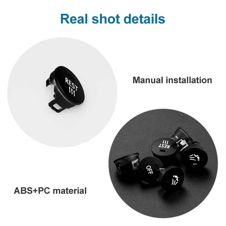 Car Air Conditioner Panel Switch Button RIGHT Key 6131 9250 196-1 for BMW E60 2003-2010, Left Driving, RIGHT
