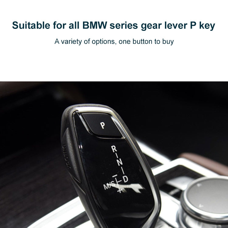 Car Gear Lever Auto Parking Button Letter P Cap for BMW X5 X6 2007-2013, Left Driving, For BMW X5 X6 2007-2013 (Black), For BMW X5 X6 2007-2013 (Blue), For BMW X5 X6 2007-2013 (Red)