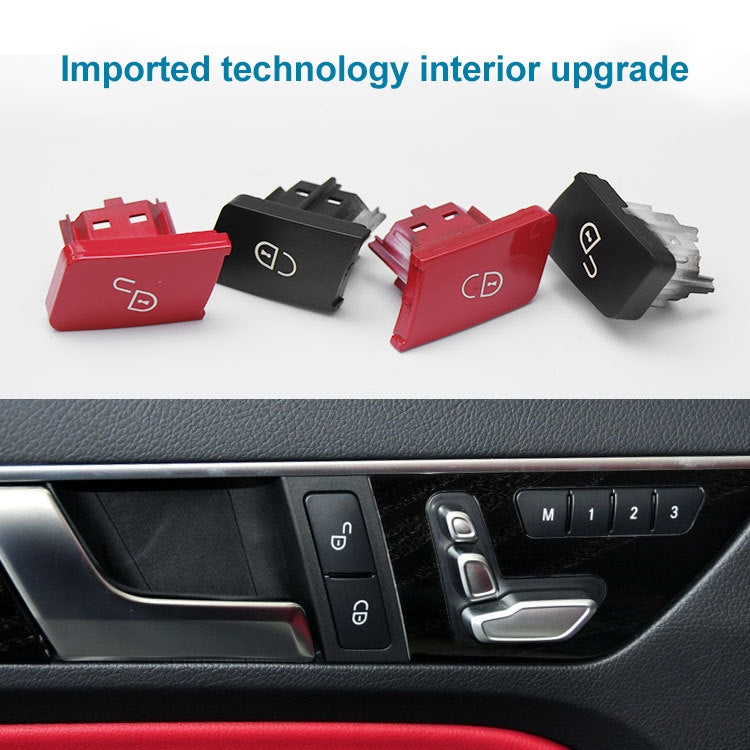Car Right Side Door Lock Switch Buttons 2049058402 for Mercedes-Benz W204, Left Driving, For Mercedes-Benz W204 Right Side (Red), For Mercedes-Benz W204 Right Side (Black)