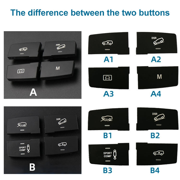Car Model B1 Downhill Auxiliary Switch Shift Button for Mercedes-Benz GL GLE Class W166, Left Driving, B1