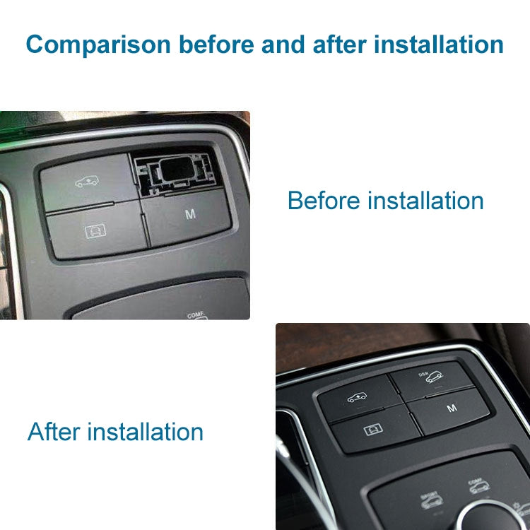 Car Model B3 Downhill Auxiliary Switch Shift Button for Mercedes-Benz GL GLE Class W166, Left Driving, B3