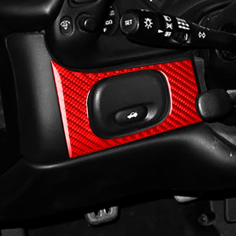 Carbon Fiber Car Headlight Switch Panel Sticker for Chevrolet Corvette C5 1998-2004, Left Drive, Headlight Switch Panel Sticker
