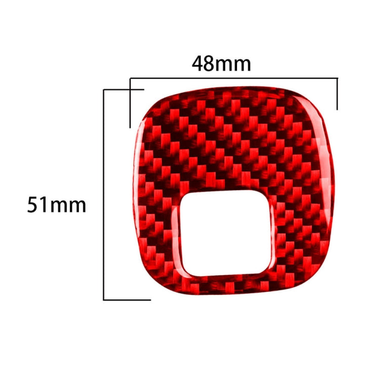 Carbon Fiber Car Key Panel Button Sticker for Chevrolet Corvette C5 1998-2004, Left Drive, Key Panel Button Sticker