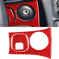 2 in 1 Carbon Fiber Car Key Panel Sticker for Chevrolet Corvette C5 1998-2004, Left Drive, 2 in 1 Car Key Panel Sticker
