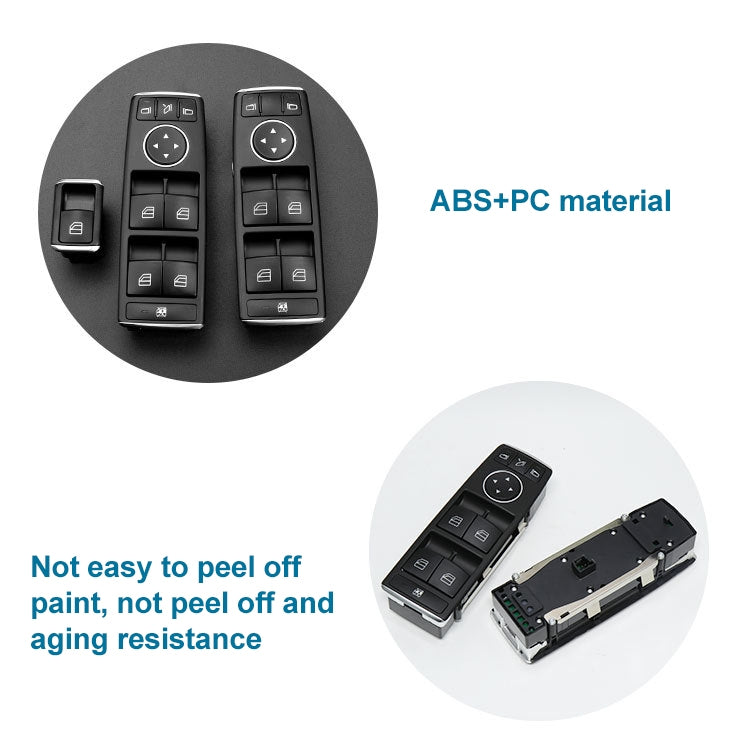 Car Window Glass Lift Switch for Mercedes-Benz W166, Left Driving Low Configuration Version, Low Configuration