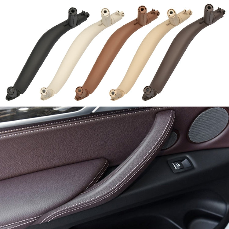 Car Right Side Inside Doors Handle Pull Trim Cover for BMW X5 / X6, Left Driving, Right Side (Black), Right Side (Dark Coffee), Right Side (Orange), Right Side (Grey White), Right Side (Beige)