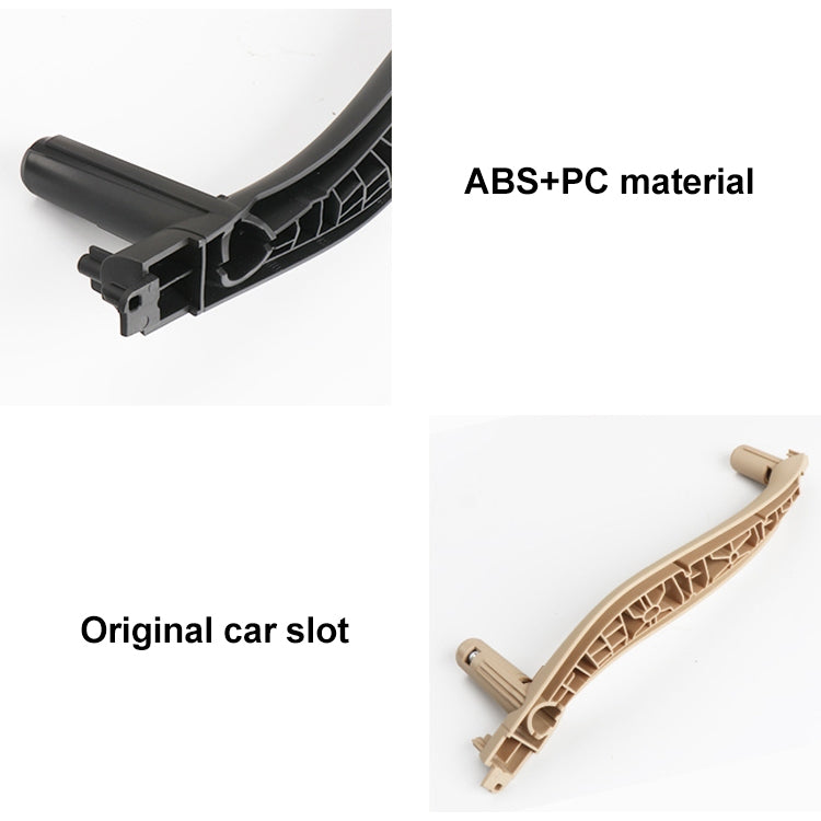 Car Left Side Inside Doors Handle Pull Trim Cover for BMW X5 / X6, Left Driving, Left Side (Black), Left Side (Dark Coffee), Left Side (Orange), Left Side (Grey White), Left Side (Beige)