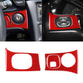 3 in 1 Carbon Fiber Car Headlight Key Panel Sticker for Chevrolet Corvette C5 1998-2004, Left Drive, 3 in 1 Headlight Key Panel Sticker