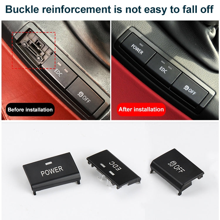 Car No. 3 Center Console Switch Button for BMW 3 Series M3 2005-2012, Left Driving, No. 3