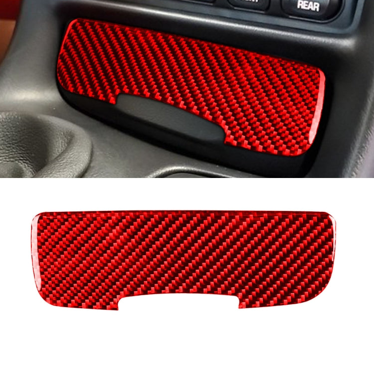 Carbon Fiber Car Power Outlet Cover Sticker for Chevrolet Corvette C5 1998-2004, Left Drive, Power Outlet Cover Sticker