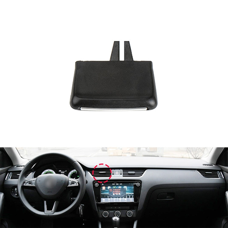 Car Middle Left Side No.2 Air Conditioning Exhaust Switch Paddle for Skoda Octavia 2014-2019, Left Driving, No.2 for Skoda Octavia