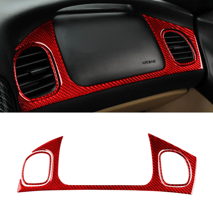 3 in 1 Carbon Fiber Car Front Passenger Seat Air Outlet Sticker Kits for Chevrolet Corvette C5 1998-2004, Left Drive, 3 in 1 Passenger Seat Air Outlet Sticker